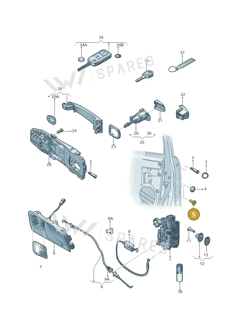 WHT002541 — Skoda Yeti (2013-2017) diagram 767837000, position 5