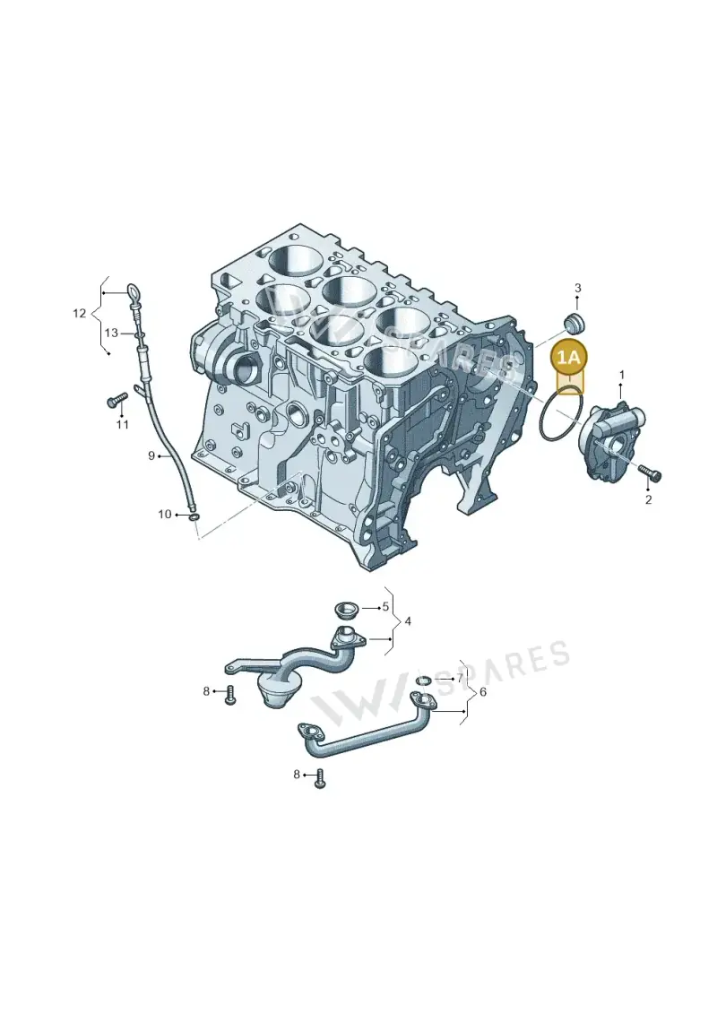 WHT002780 — Skoda Superb (2013-2015) diagram 460115400, position 1A