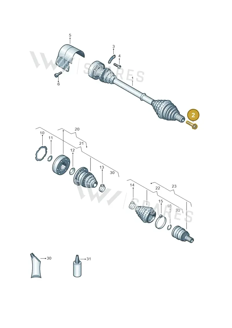 WHT002795 — Skoda Octavia (2012-2017) diagram 746407340, position 2