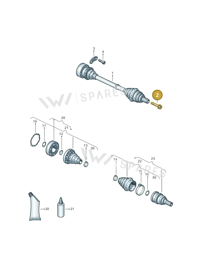 WHT002795 — Skoda Octavia (2017-2020) diagram 650407540, position 2