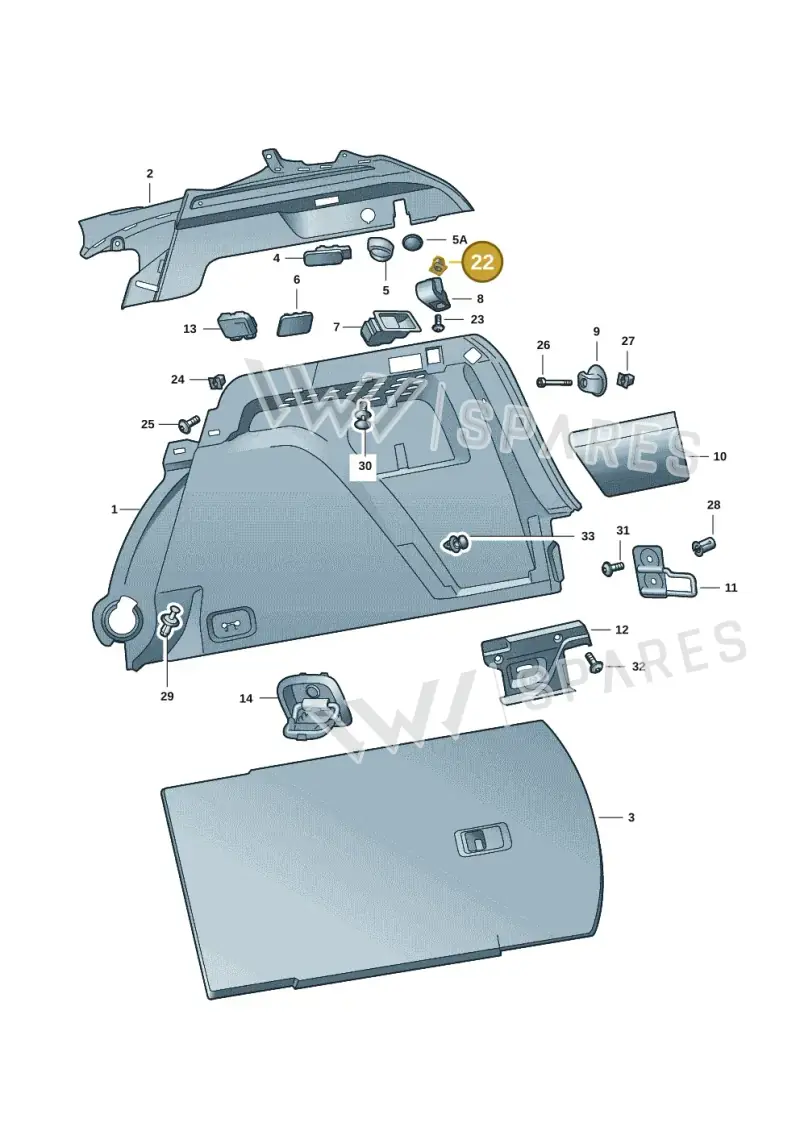 WHT003183 — Skoda Kamiq (2019-) diagram 584867085, position 22