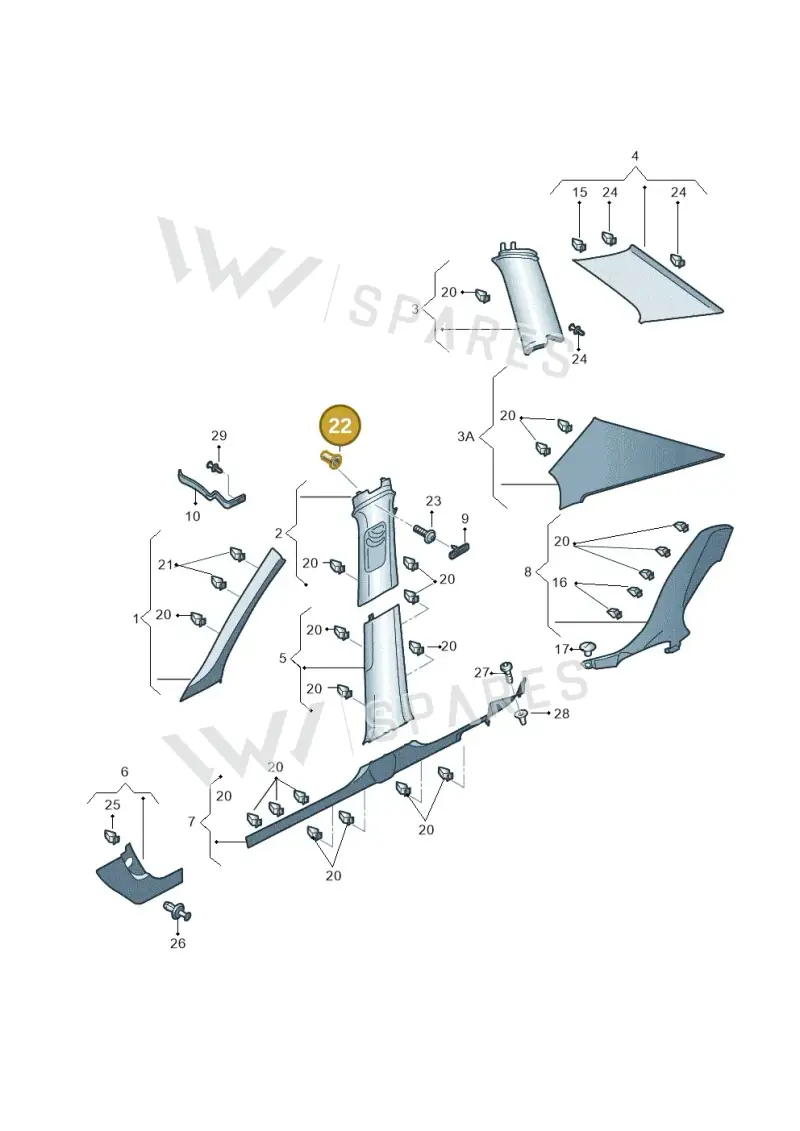 WHT003183 — Skoda Octavia (2019-2024) diagram 585867065, position 22