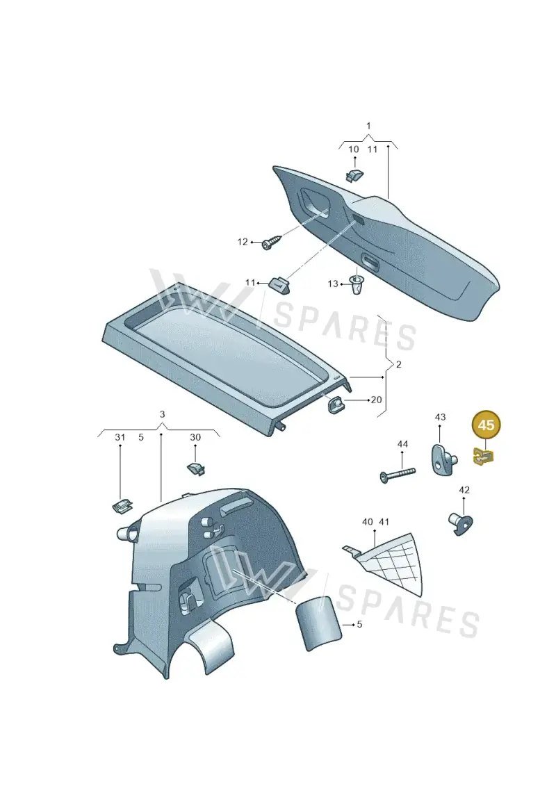 WHT003183 — Skoda Citigo (2019-2021) diagram 727867800, position 45