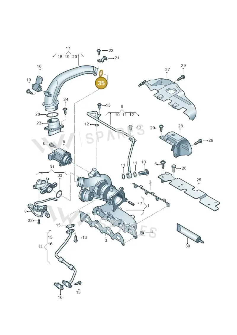 WHT003186 — Skoda Yeti (2013-2017) diagram 625145530, position 35