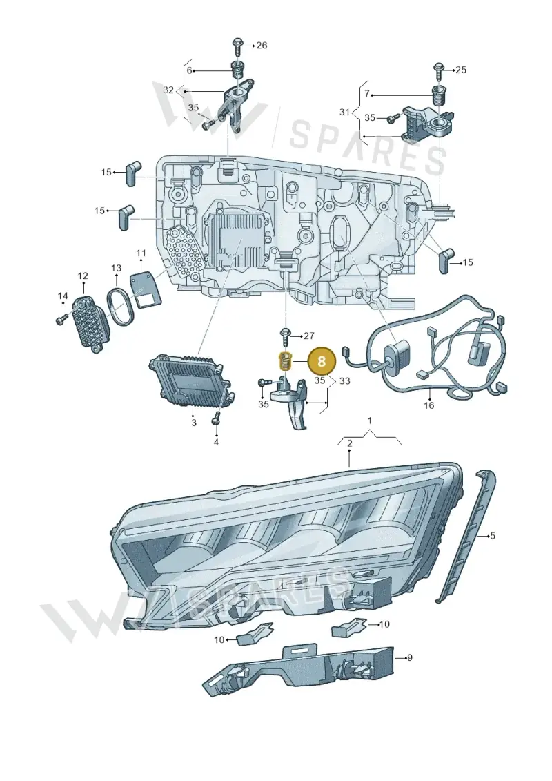 WHT003214B — Skoda Octavia (2019-2024) diagram 585941100, position 8