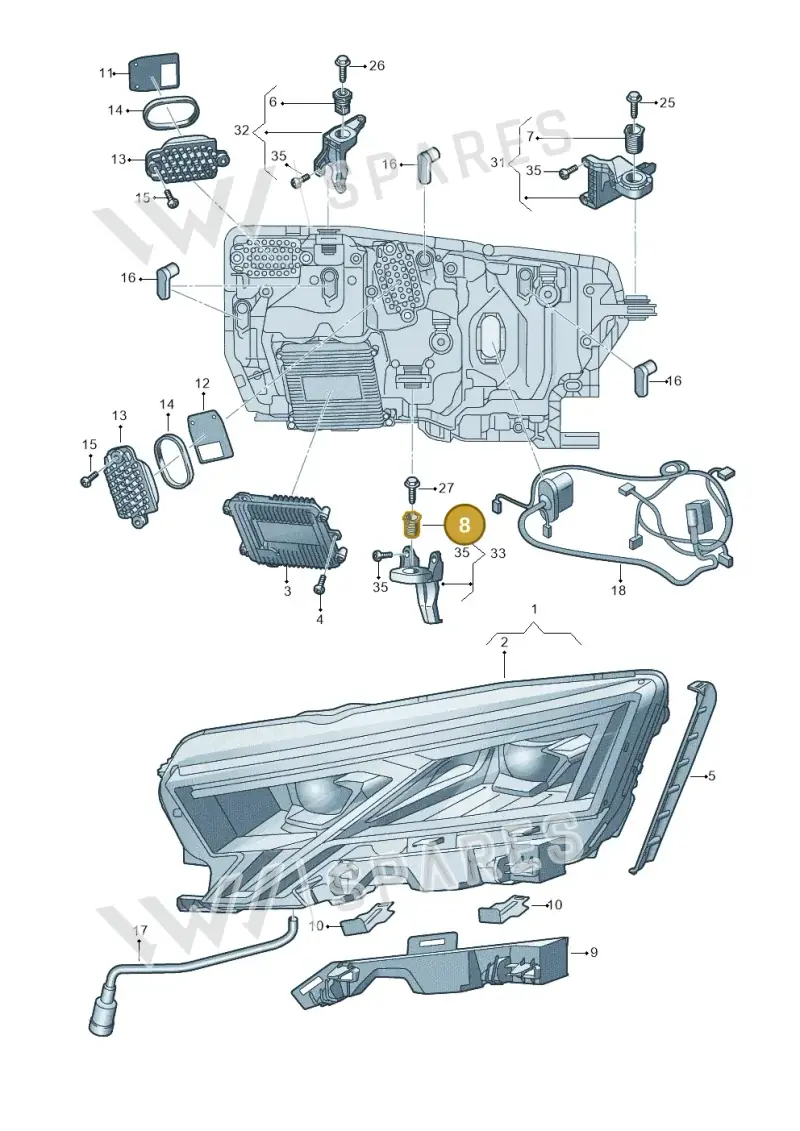 WHT003214B — Skoda Octavia (2019-2024) diagram 585941110, position 8