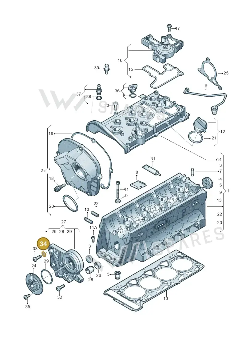 WHT003336 — Skoda Yeti (2013-2017) diagram 627103530, position 34