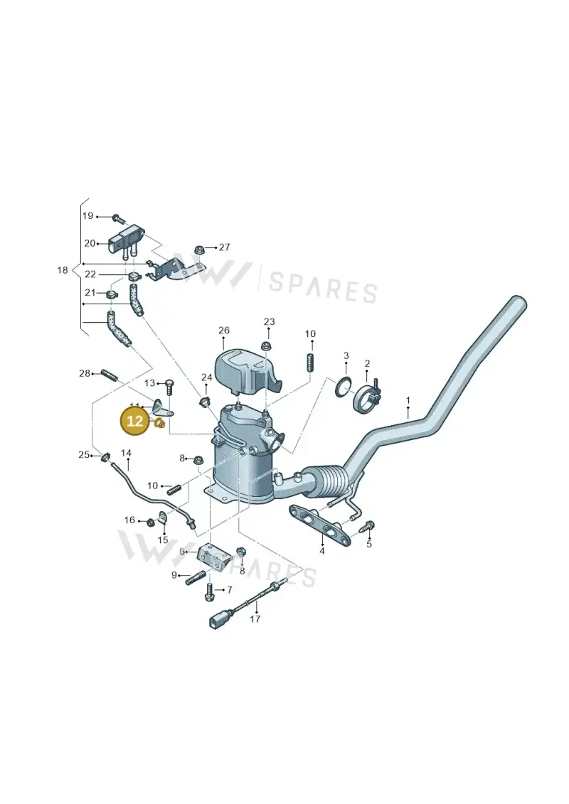 WHT003354 — Skoda Yeti (2013-2017) diagram 634253650, position 12