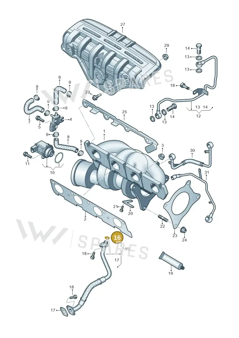 WHT003367 — Skoda Fabia Scout (2010-2014) diagram 634145500, position 16