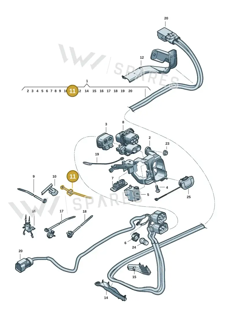 WHT003421 — Skoda Superb Combi (2023-) diagram 3j0970150, position 11