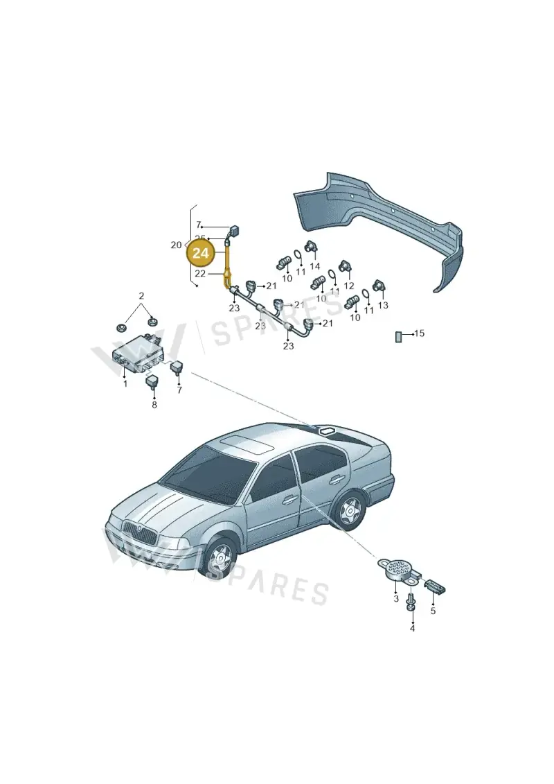 WHT003421 — Skoda Rapid (2012-2022) diagram 740919500, position 24