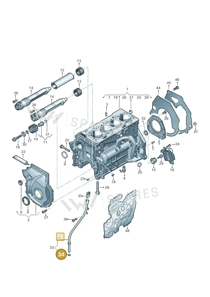 WHT003463 — Skoda Superb Combi (2023-) diagram 5h0103012, position 34