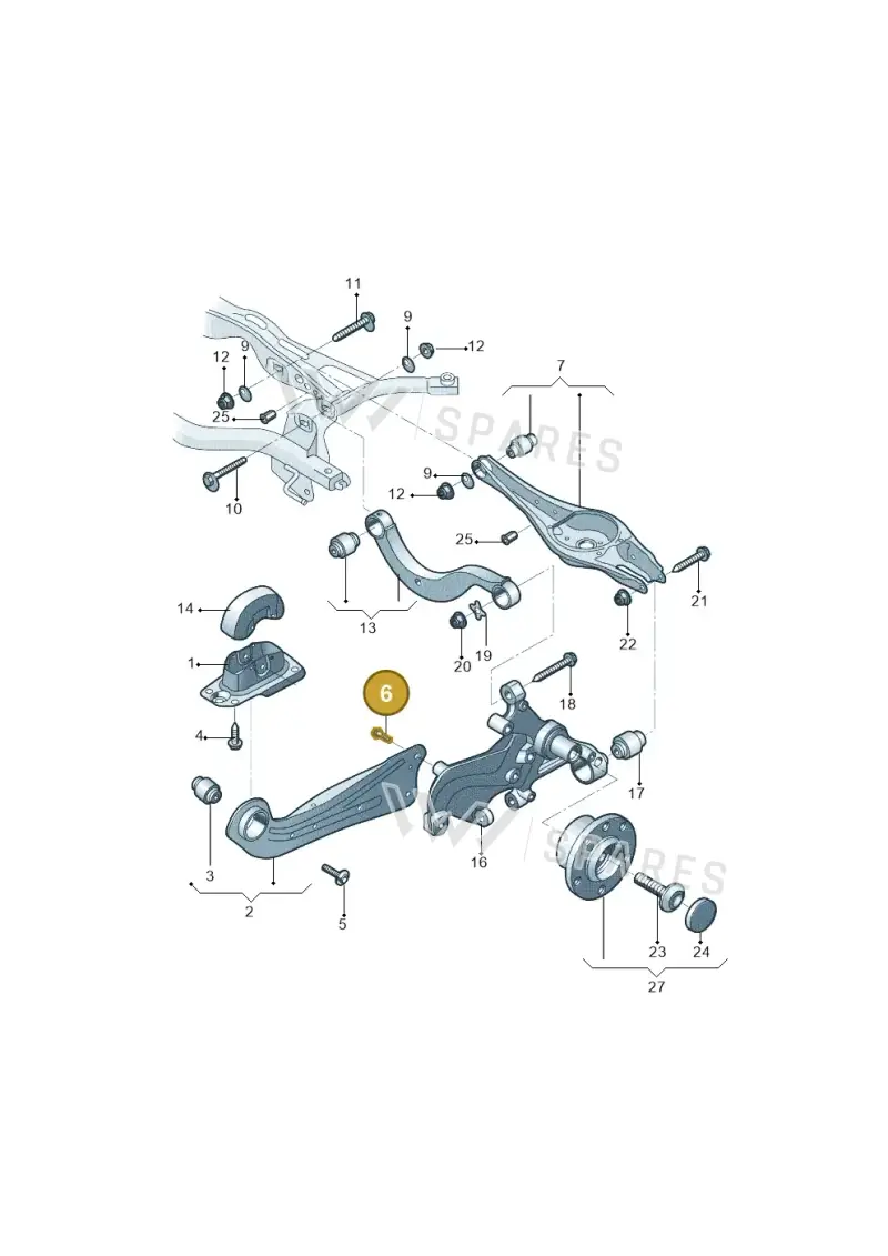 WHT003468 — Skoda Superb Ambition (2009-2015) diagram 671505050, position 6