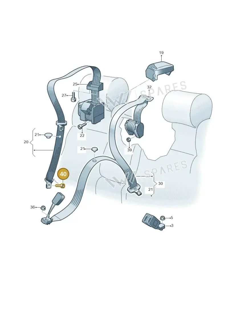 WHT003682 — Skoda Superb Combi (2023-) diagram 585857070, position 40
