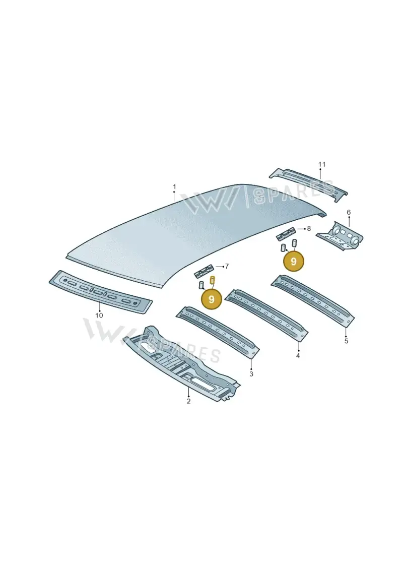 WHT003869 — Skoda Kamiq (2019-) diagram 584817010, position 9