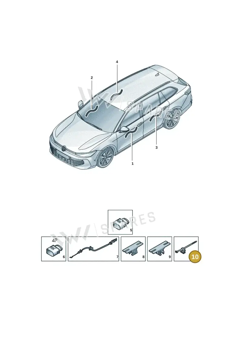 WHT005439 — Skoda Kodiaq (2024-) diagram 3j0972360, position 10