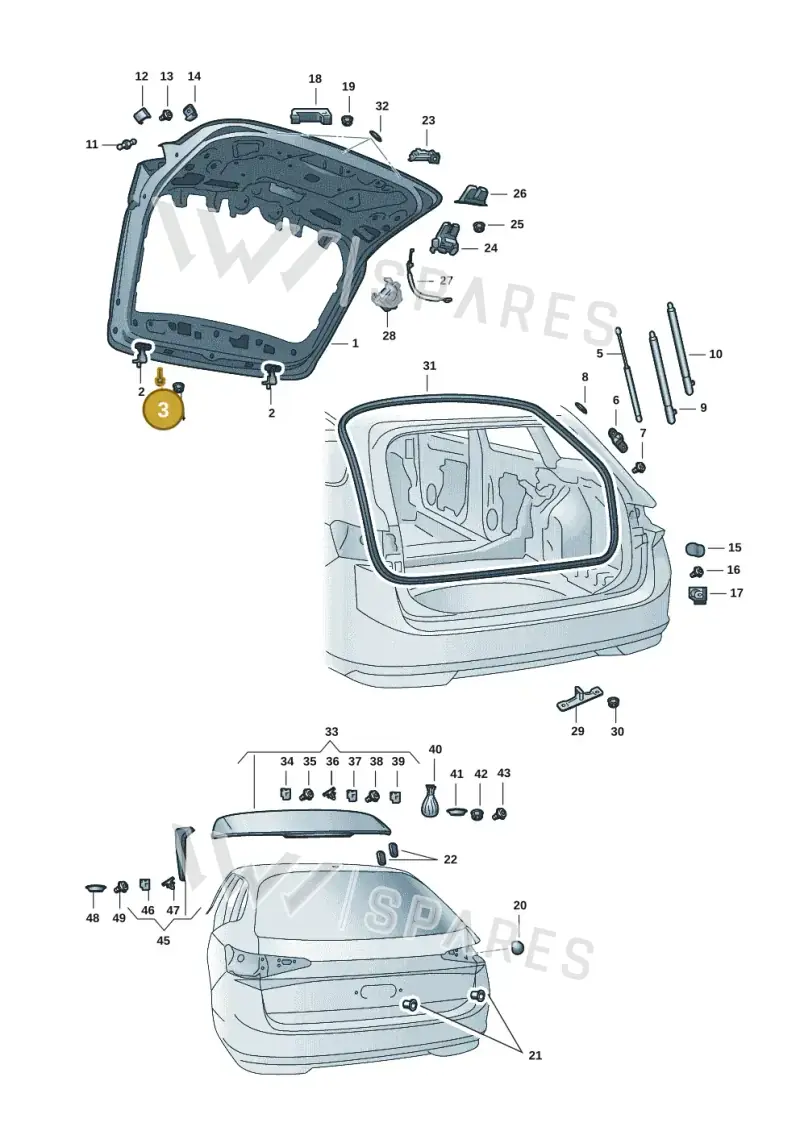 WHT005609 — Skoda Superb Combi (2023-) diagram 3p0827010, position 3