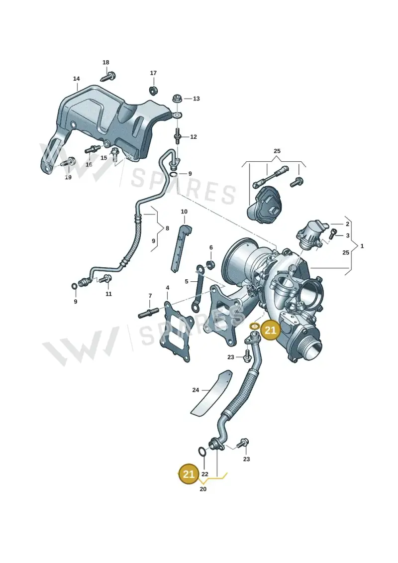 WHT006113 — Skoda Superb Combi (2023-) diagram 884145251, position 21