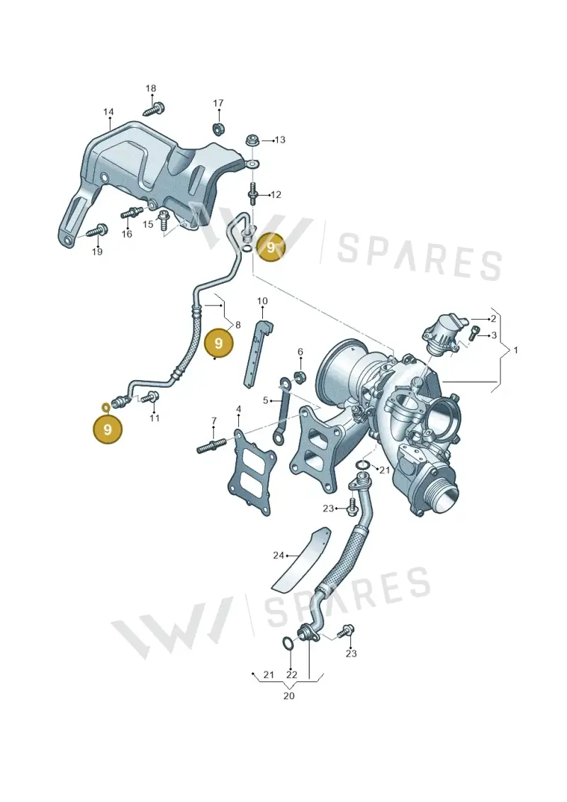 WHT006123 — Skoda Octavia (2019-2024) diagram 884145250, position 9