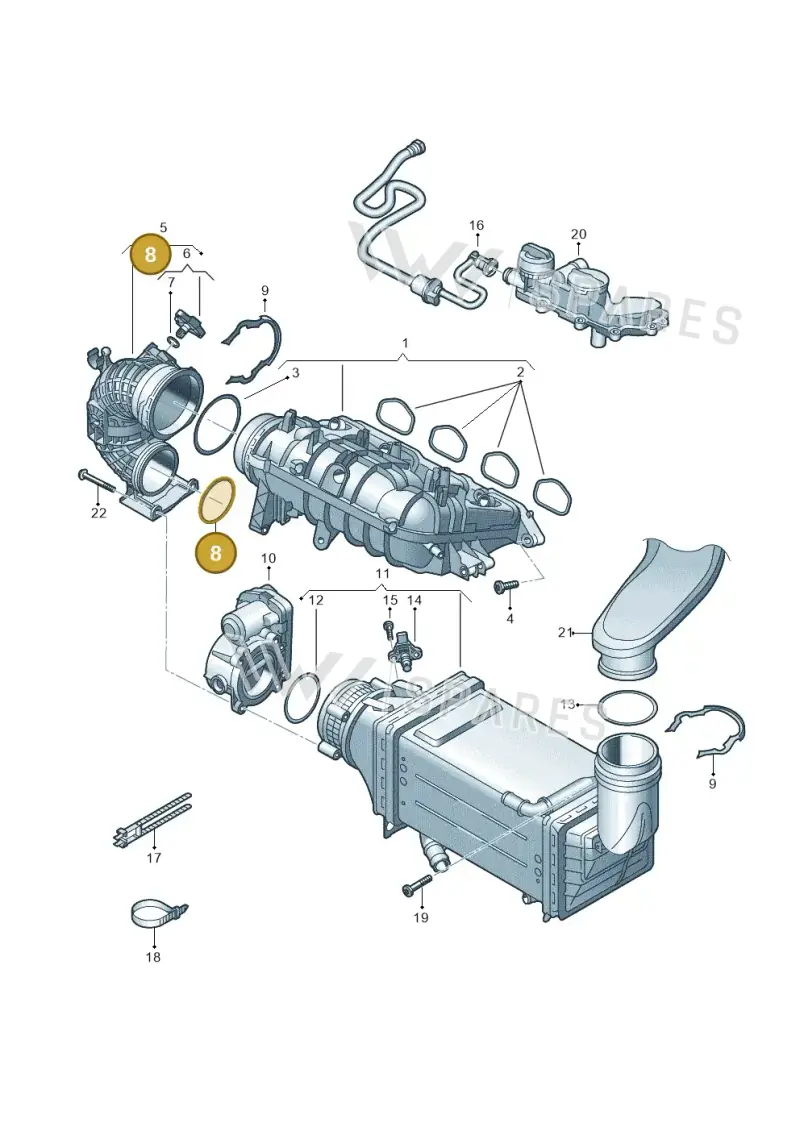 WHT006226 — Skoda Kamiq (2019-) diagram 827133500, position 8