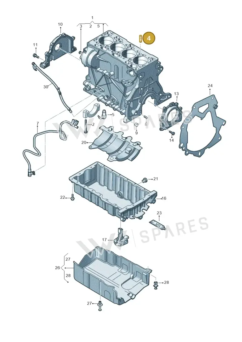WHT006540 — Skoda Kamiq (2019-) diagram 884103200, position 4