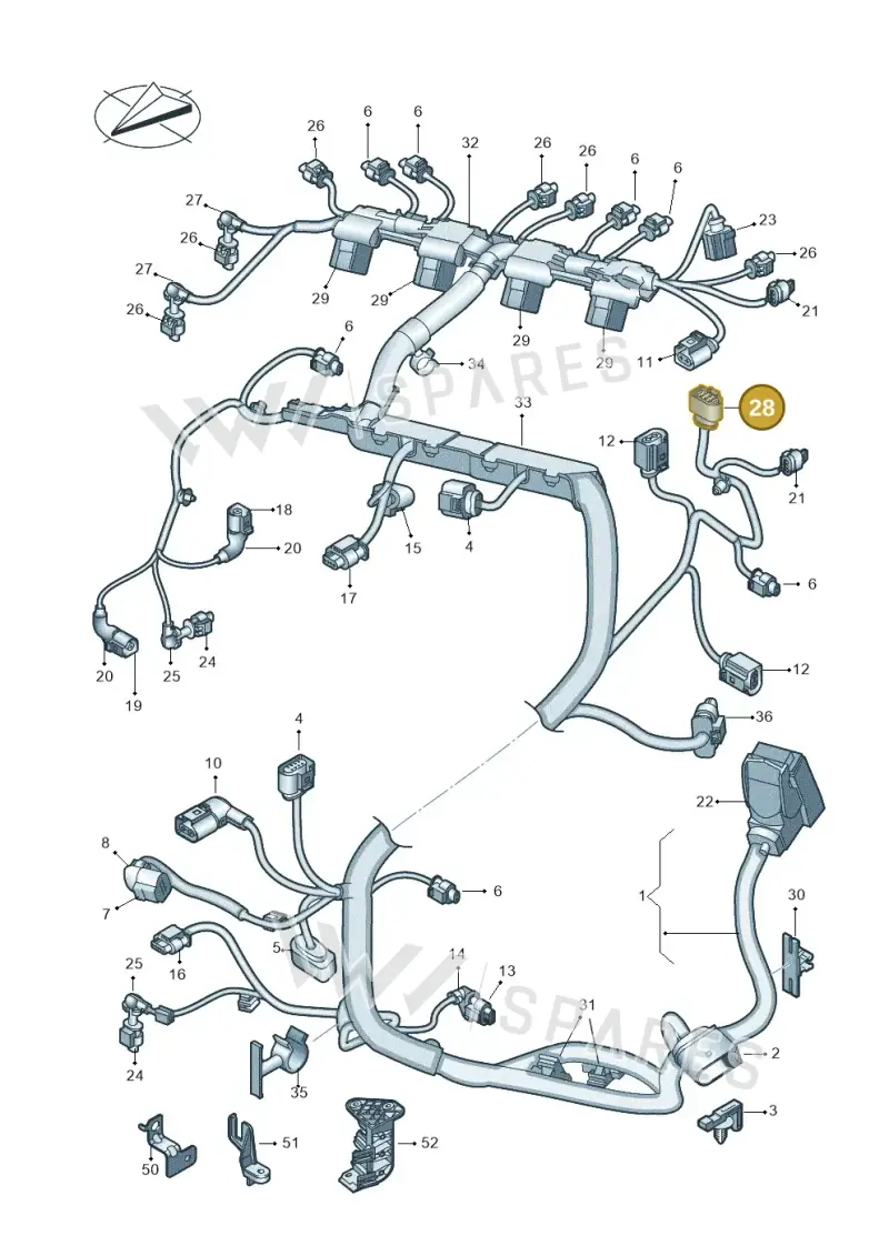 WHT006552 — Skoda Octavia (2019-2024) diagram 793971110, position 28