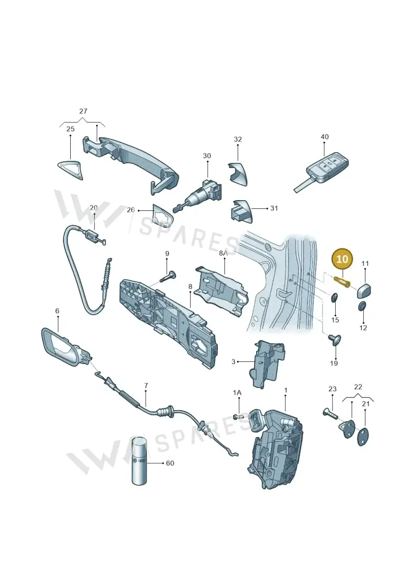WHT006867 — Skoda Superb NF (2015-2023) diagram 427837000, position 10