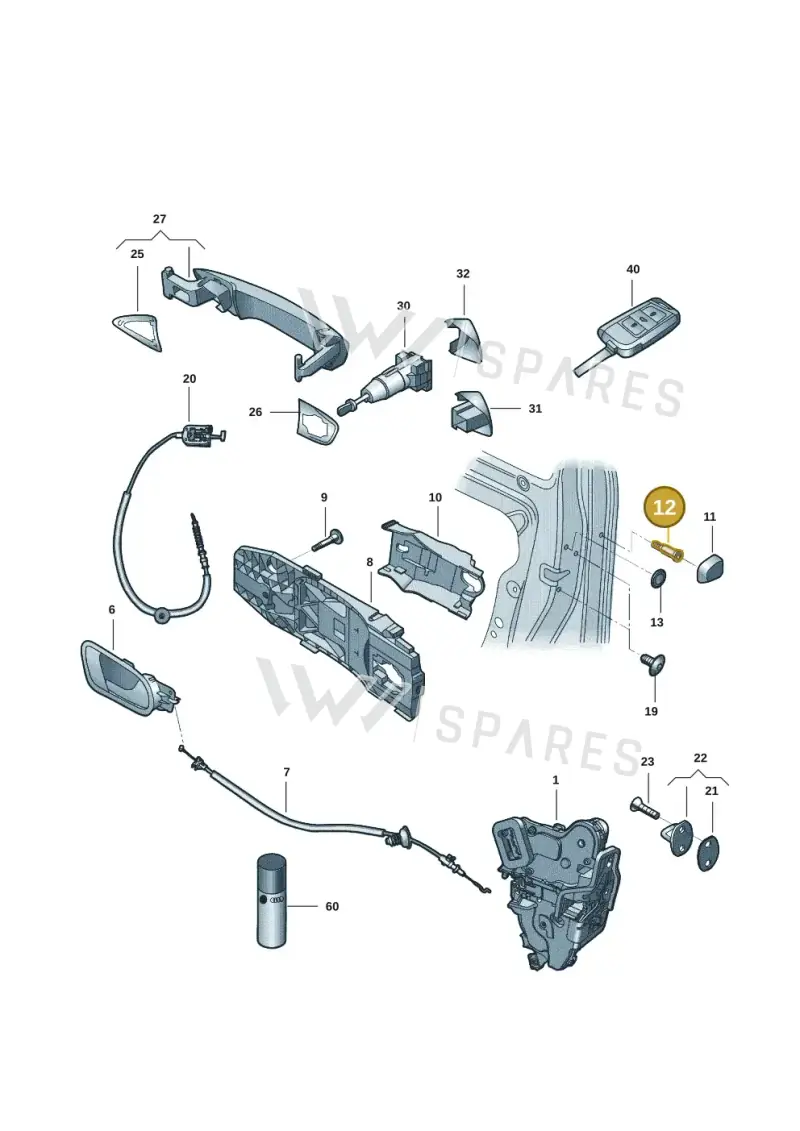WHT006867 — Skoda Octavia (2021-) diagram 5dd837000, position 12