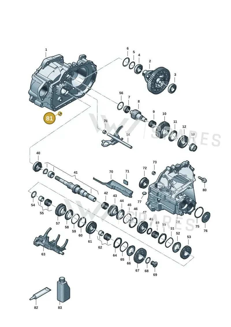 WHT007083 — Skoda Kamiq (2019-) diagram 2ga311150, position 81