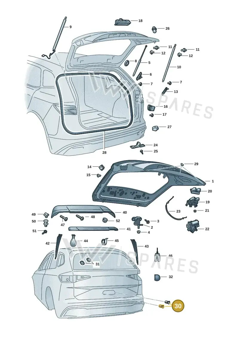 WHT007341 — Skoda Enyaq (2020-) diagram 50a827000, position 30