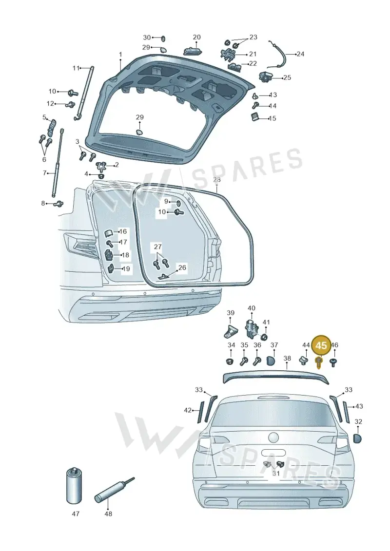 WHT007362A — Skoda Kamiq (2019-) diagram 584827000, position 45