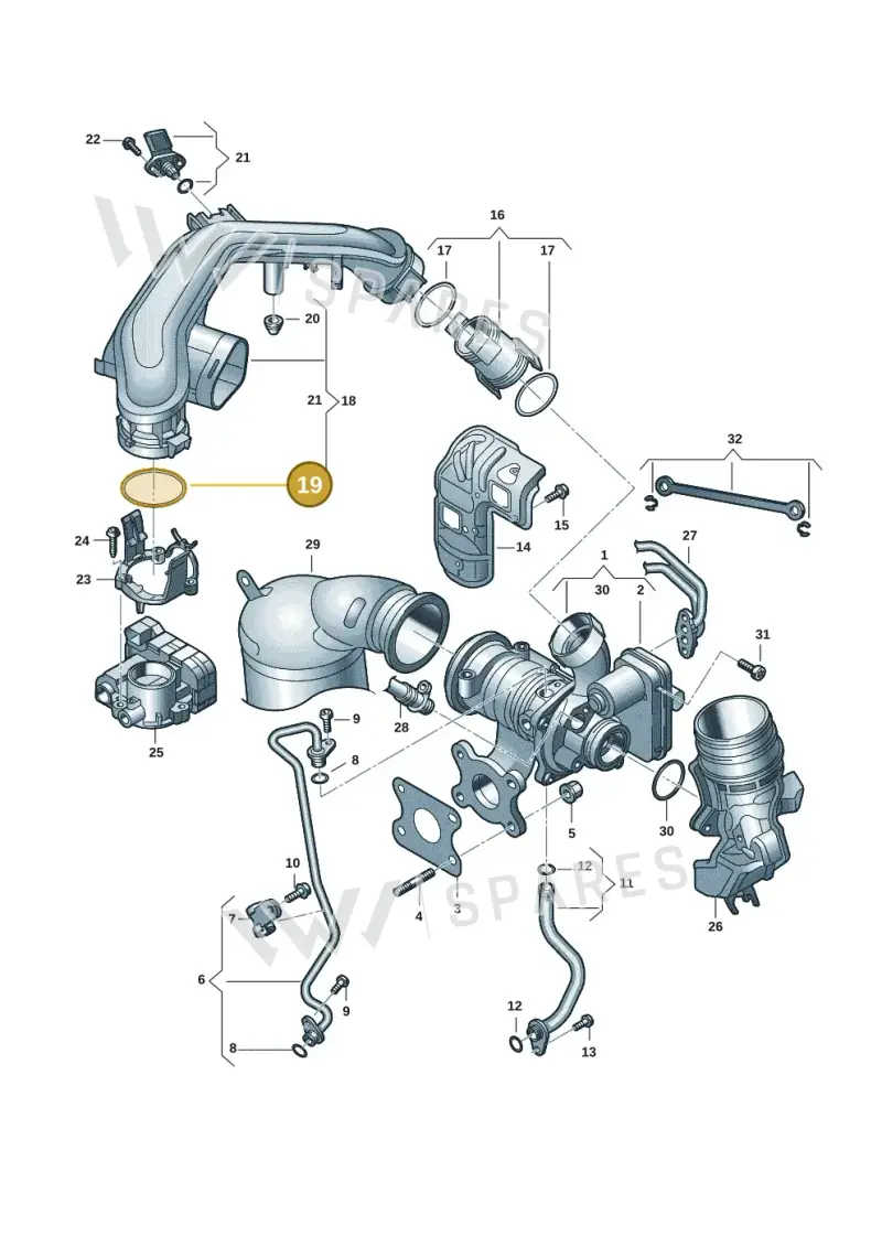 WHT007498 — Skoda Rapid (2012-2022) diagram 773145391, position 19