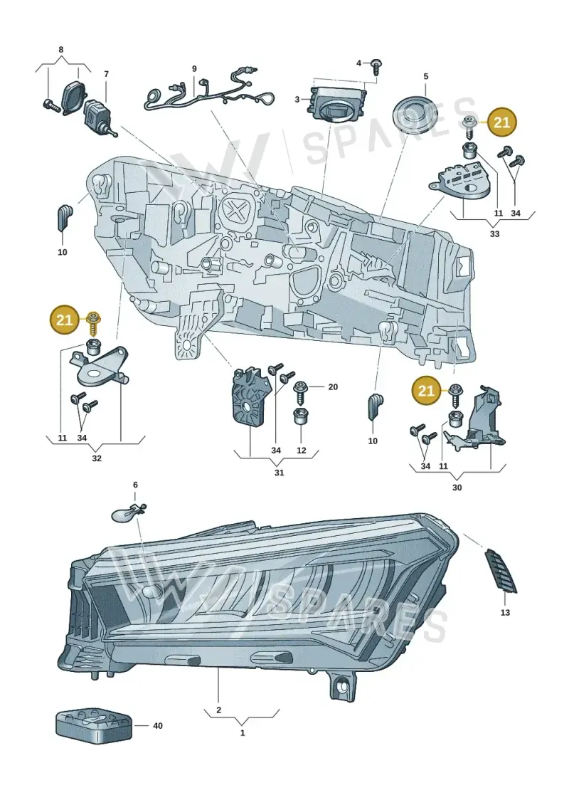 WHT007527 — Skoda Enyaq (2020-) diagram 50a941000, position 21