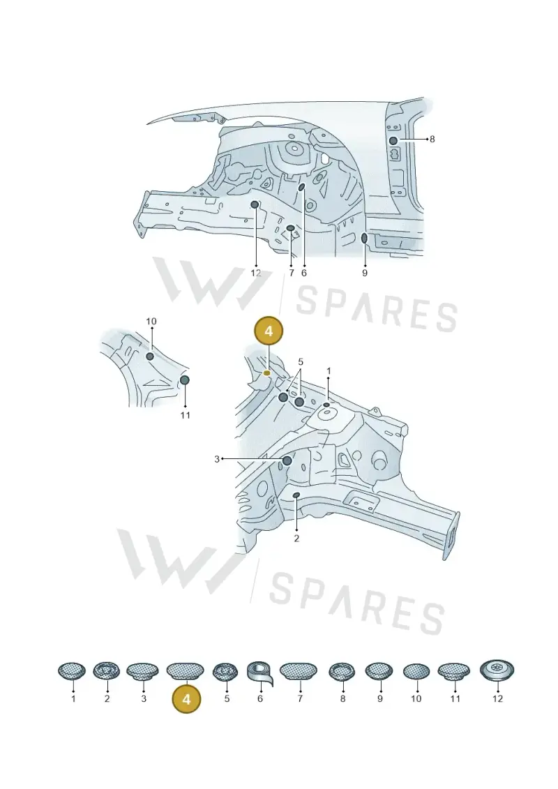 WHT007625 — Skoda Superb Combi (2023-) diagram 3p0803500, position 4