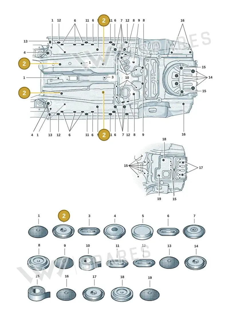WHT007640 — Skoda Superb Combi (2023-) diagram 3p0803501, position 2