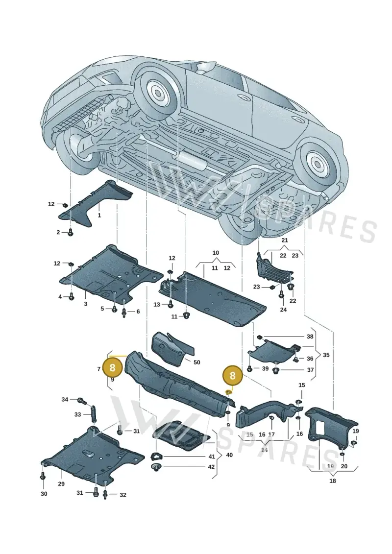 WHT007663 — Skoda Fabia (2021-) diagram 6vn825000, position 8