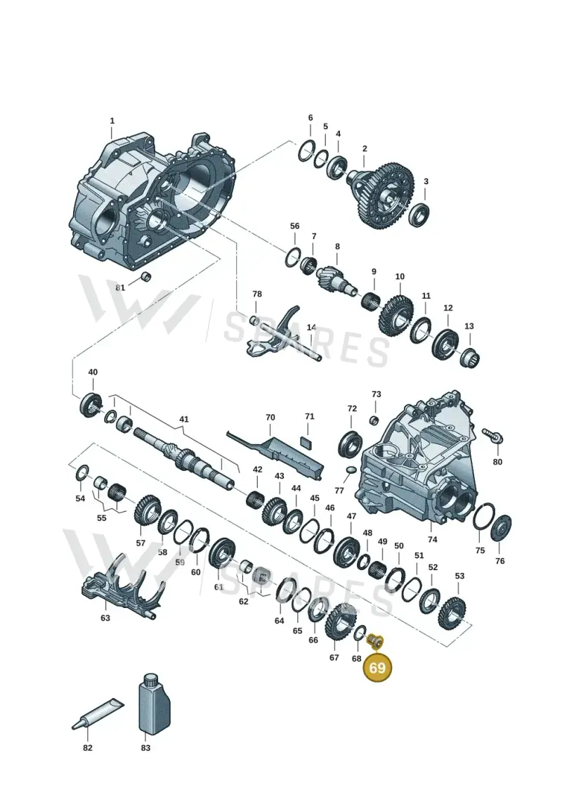 WHT007671A — Skoda Superb Combi (2015-2024) diagram 2ga311150, position 69