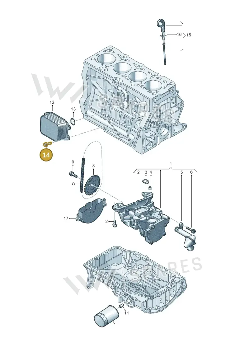 WHT007820 — Skoda Octavia (2019-2024) diagram 813115040, position 14