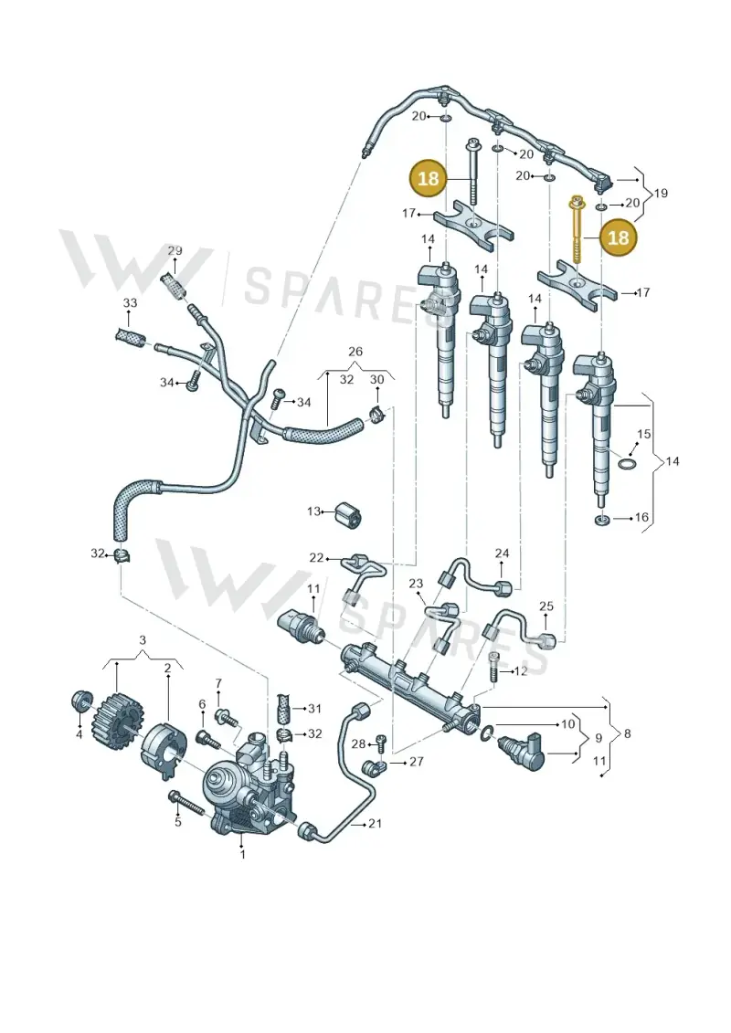 WHT008080A — Skoda Octavia (2019-2024) diagram 793130020, position 18