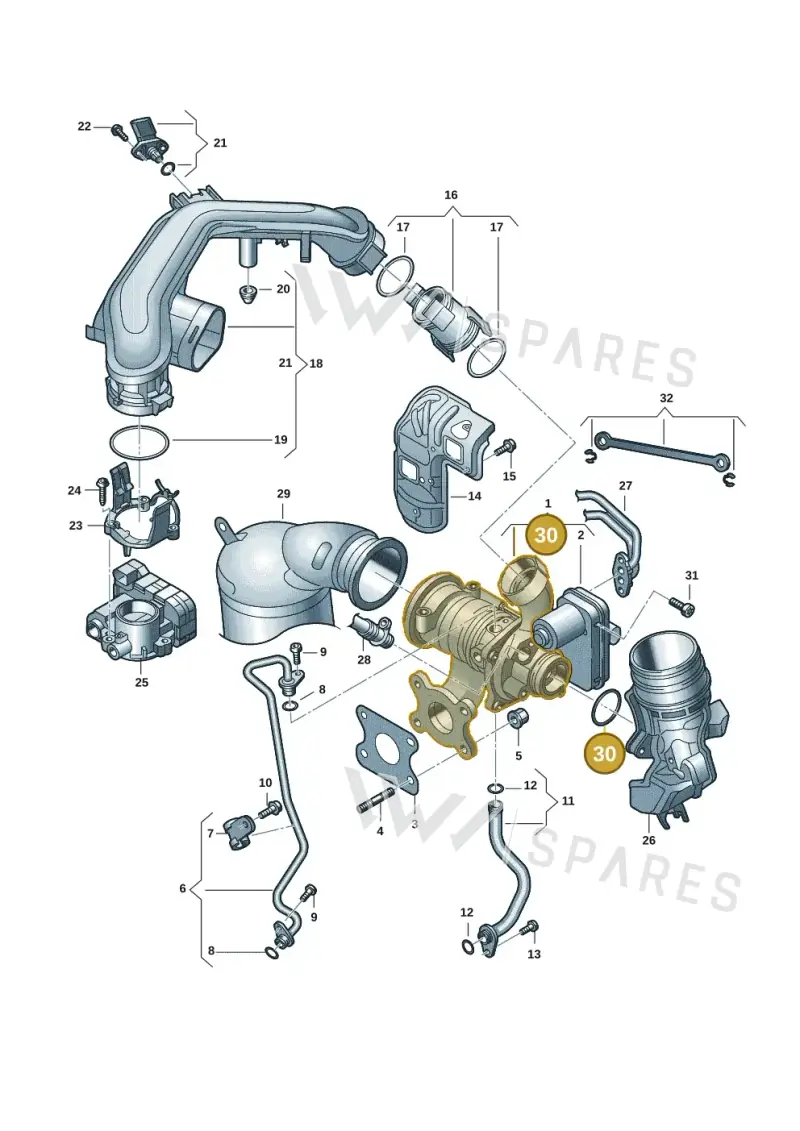 WHT008384 — Skoda Rapid (2012-2022) diagram 773145391, position 30