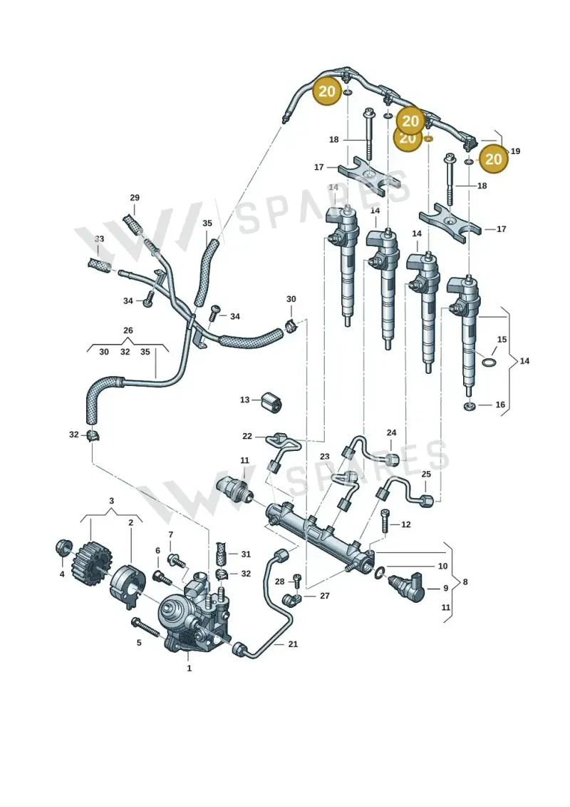WHT008648 — Skoda Kodiaq (2024-) diagram 2ka130010, position 20