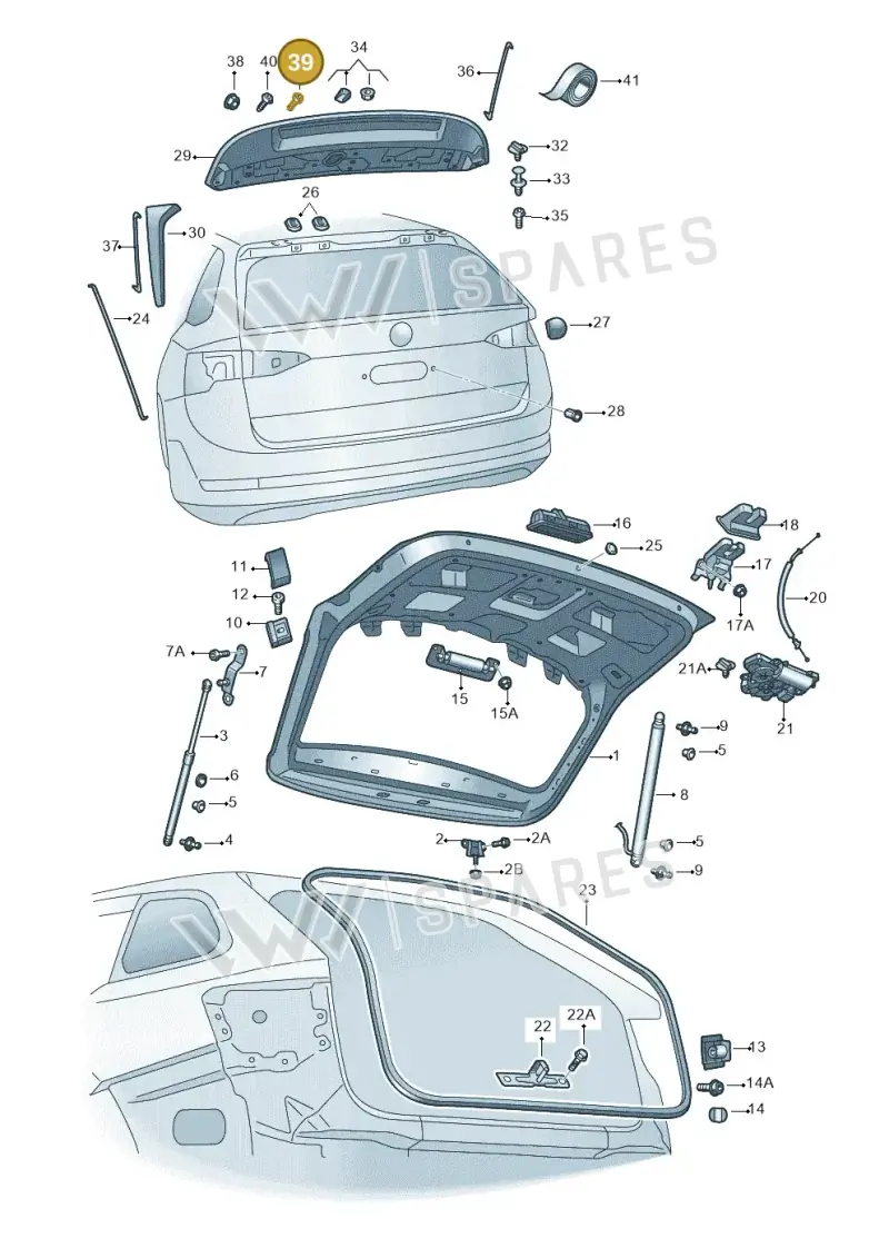 WHT008715 — Skoda Octavia (2019-2024) diagram 585827010, position 39