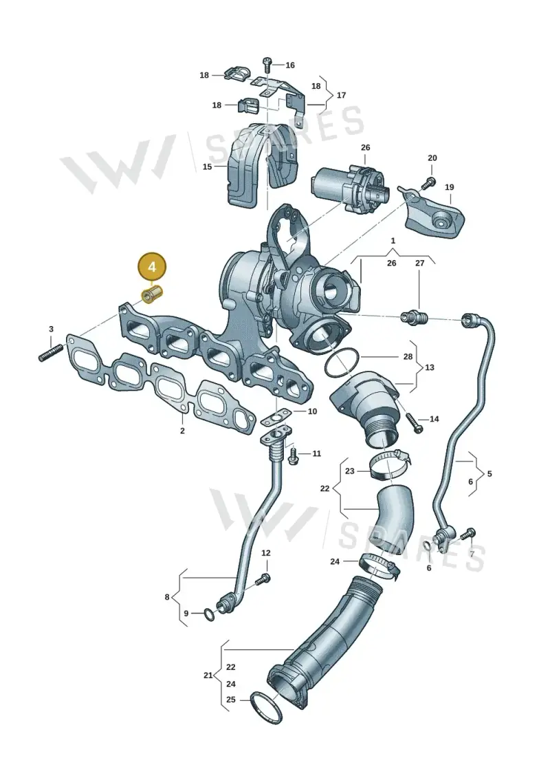 WHT009072 — Skoda Kodiaq (2024-) diagram 5h0145500, position 4