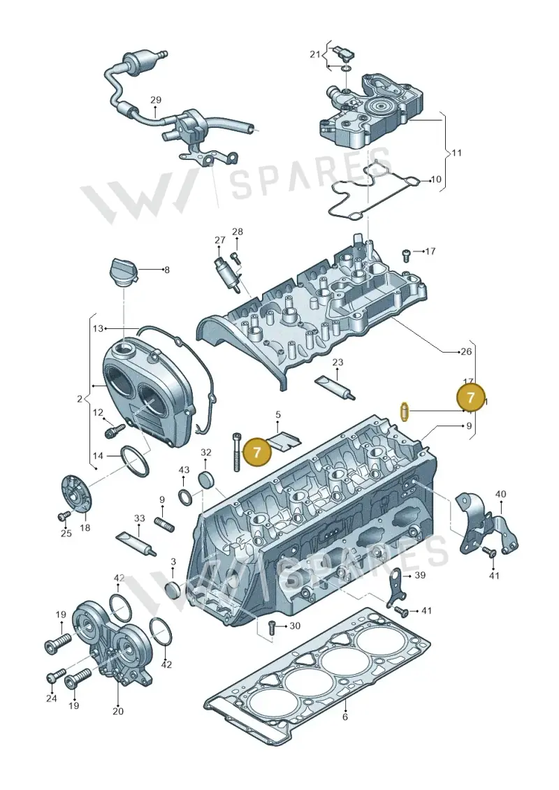 WHT009271 — Skoda Superb Combi (2023-) diagram 3j0103381, position 7
