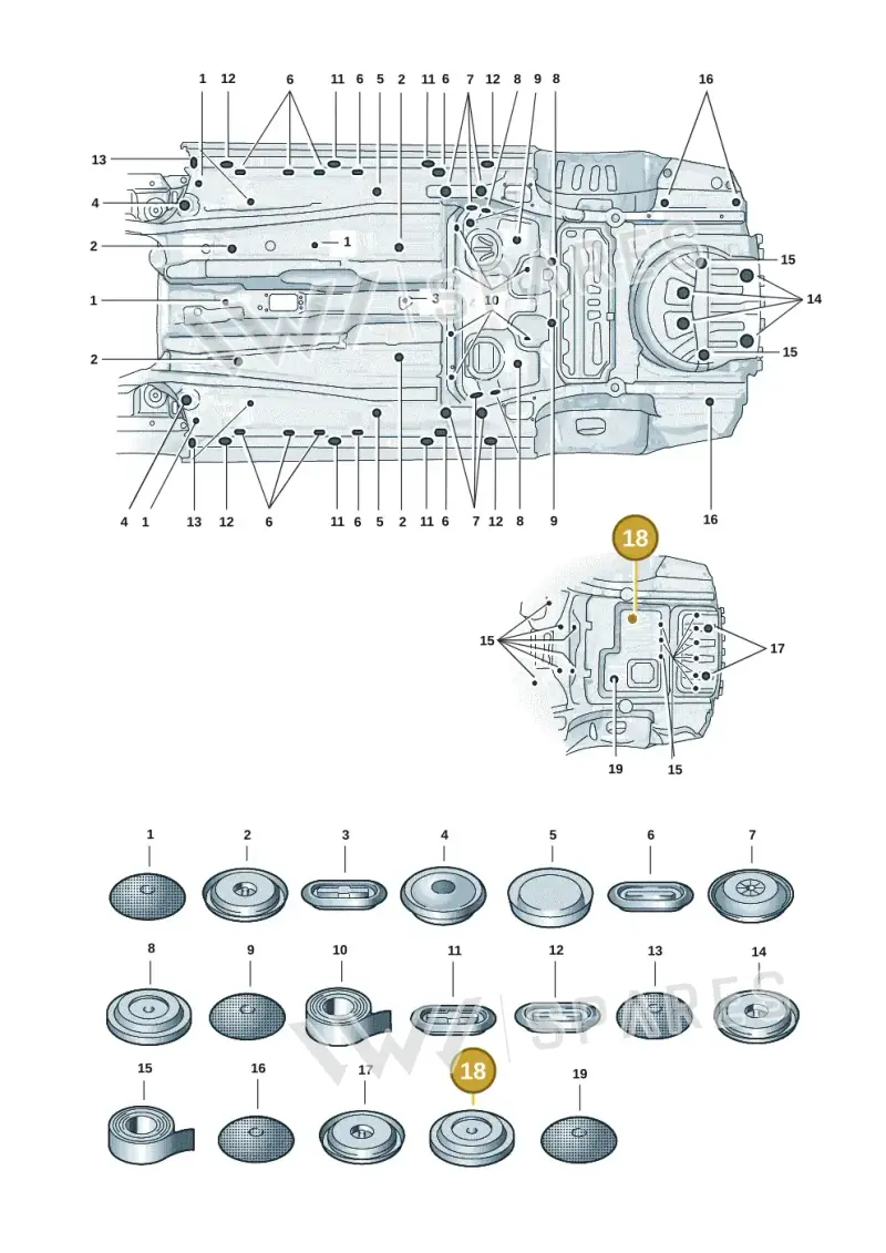 WHT009952 — Skoda Superb Combi (2023-) diagram 3p0803501, position 18