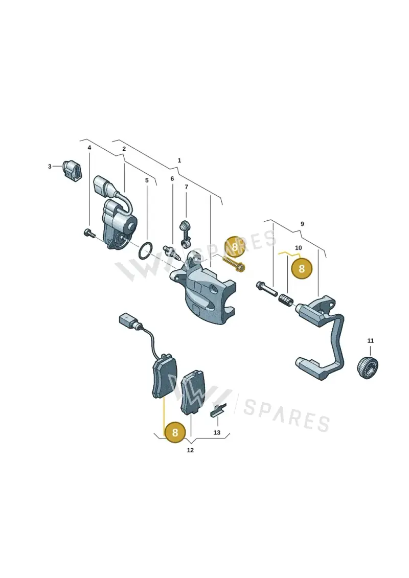 WHT010085 — Skoda Superb Combi (2023-) diagram 57l615605, position 8