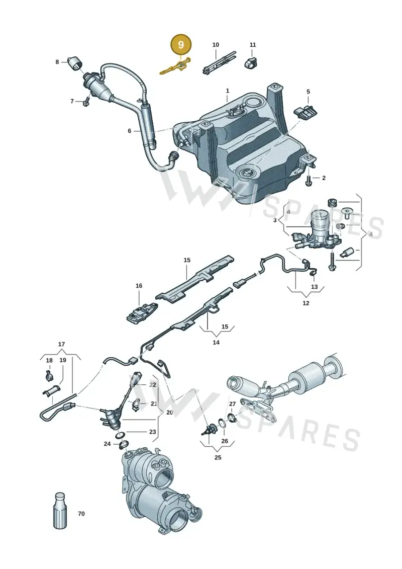 WHT011109 — Skoda Superb Combi (2023-) diagram 793253058, position 9