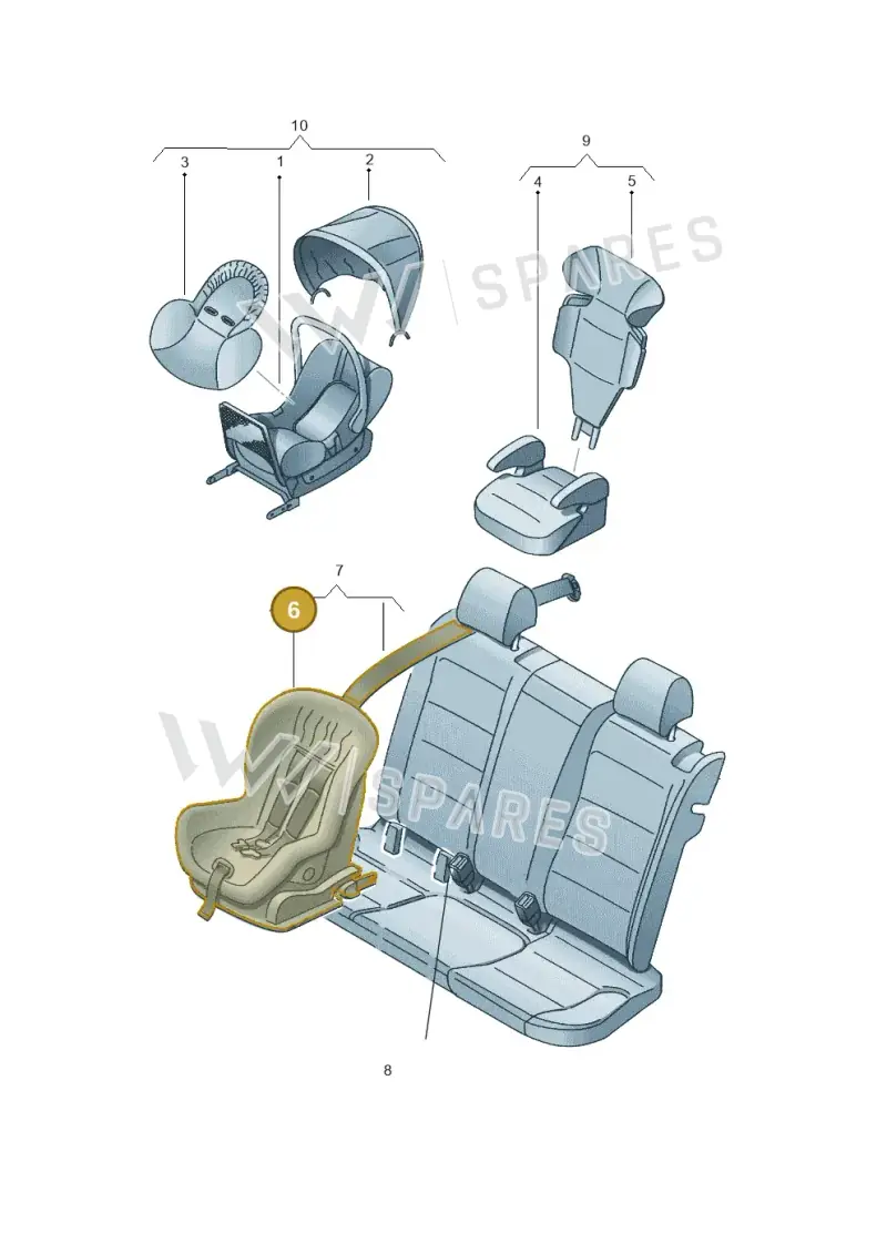000019722 — Volkswagen New beetle cabriolet (2011-2016) diagram 420019100, position 6