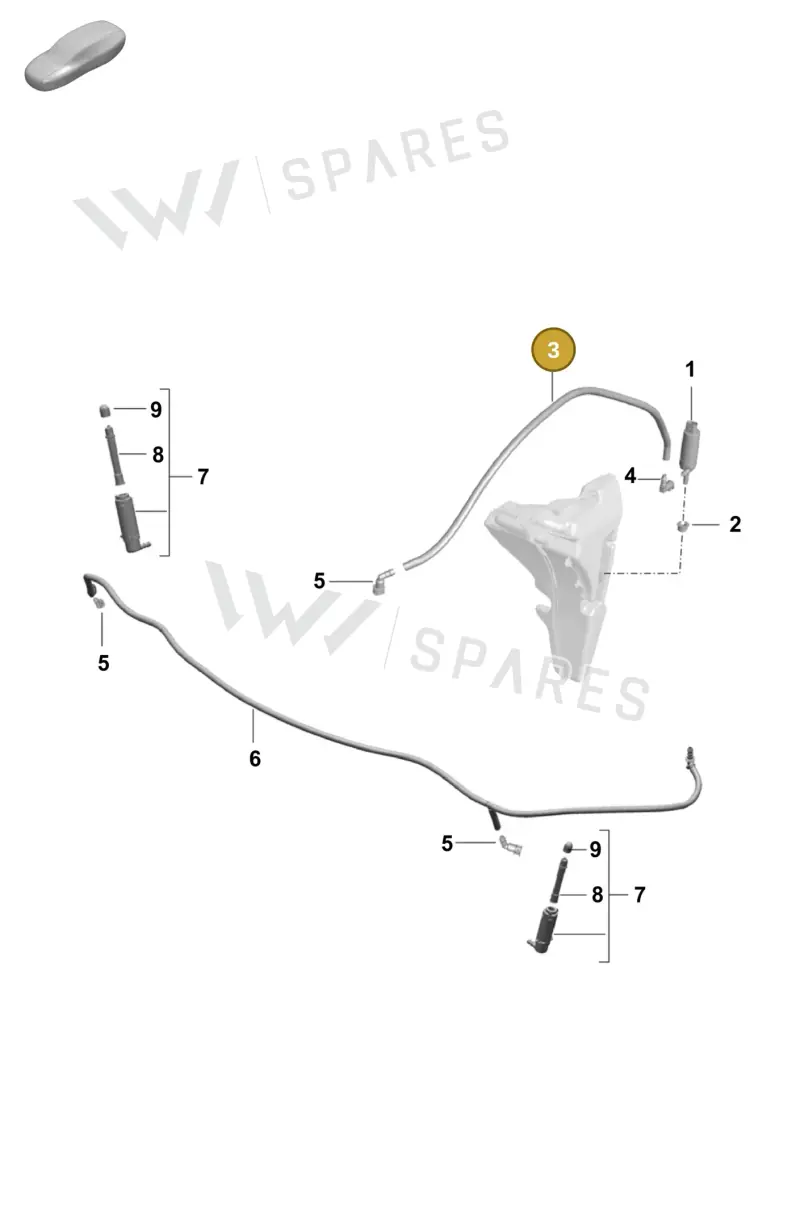 00004320479 — Porsche Boxster Spyder (2019-2020) diagram p55904200, position 3