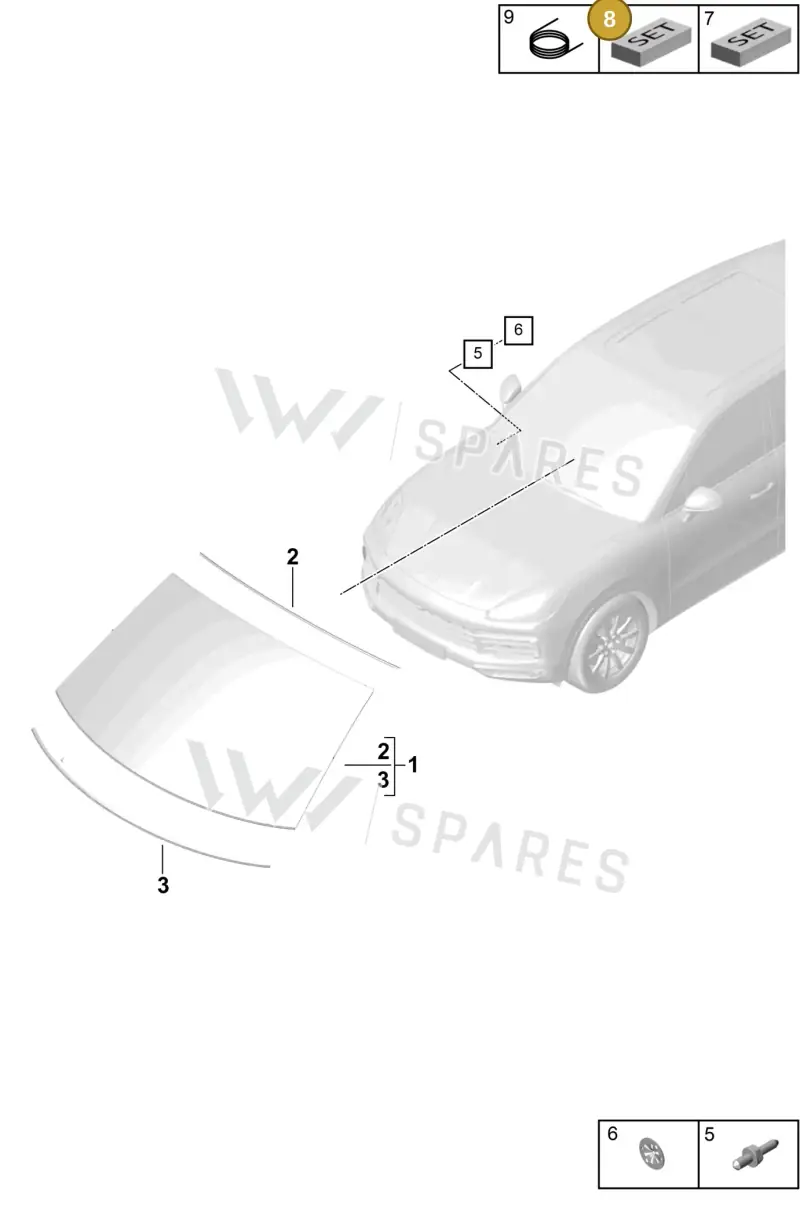 00004320537 — Porsche Cayenne (2017-2023) diagram p51805000, position 8